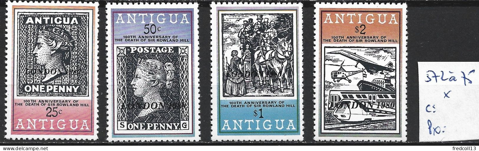 ANTIGUA 572 à 75 * Côte 6 € - 1960-1981 Autonomía Interna