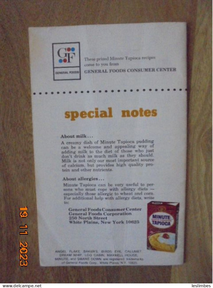 Minute Tapioca Favorites - General Foods Consumer Center 1979 - Noord-Amerikaans