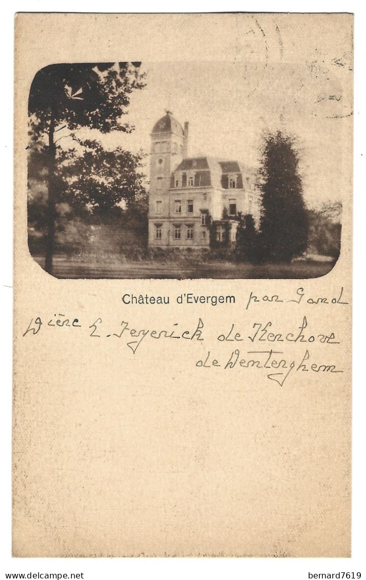 Belgique     -   Chateau  D'evergem - Evergem