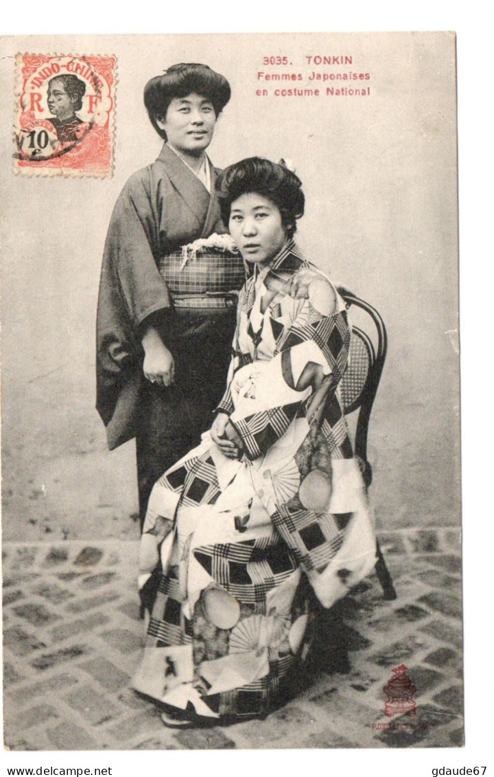 FEMMES JAPONNAISES EN COSTUME NATIONAL (INDOCHINE / TONKIN) - Vietnam