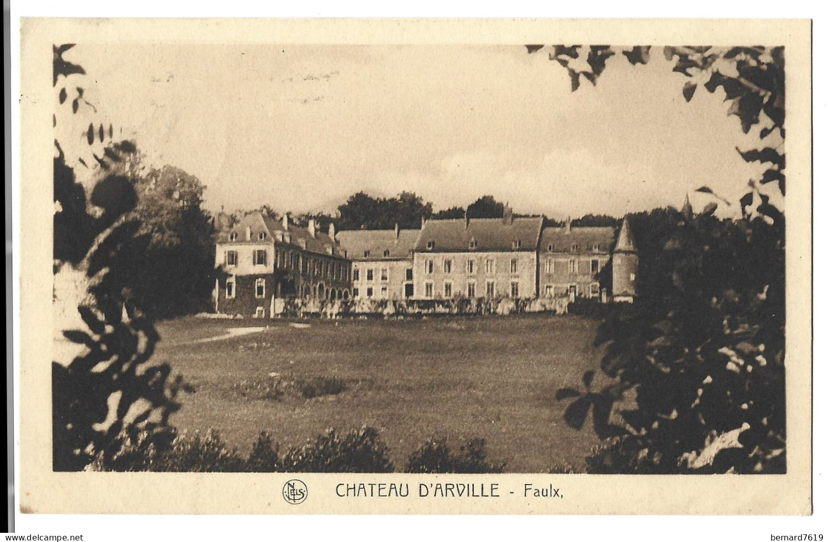 Belgique     -  Faulx -  Chateau  D'arville - Carte Signee Comtesse Guillaume  De... A Dechiffrer - Gesves
