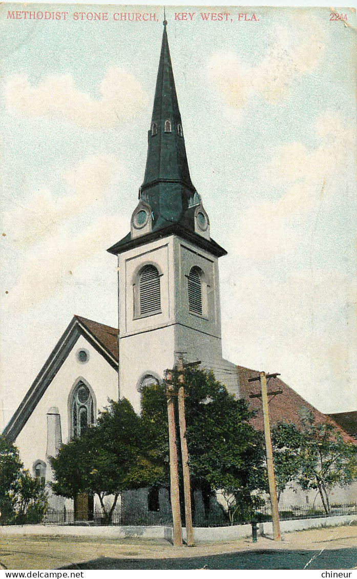 ETATS UNIS METHODIST STONE CHURCH KEY WEST FLA - Key West & The Keys