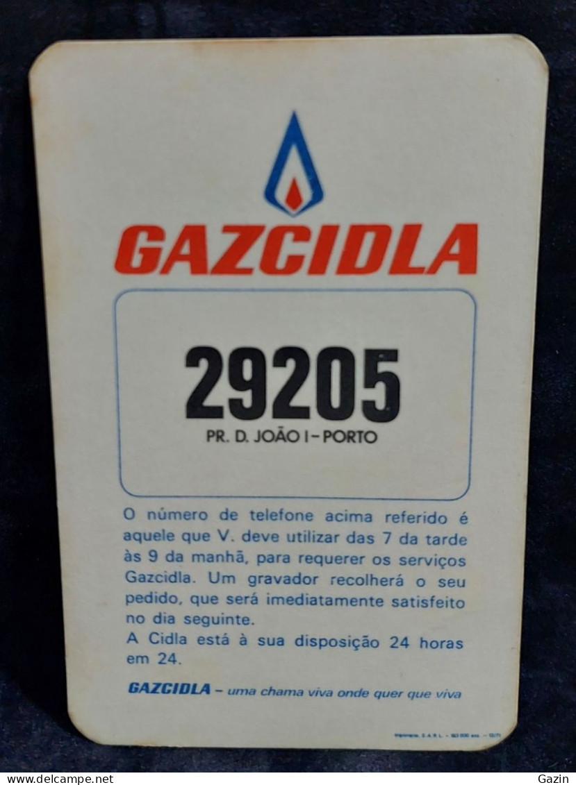 C6/4 - Calendário * GazCidla * Porto * Portugal * 1972 - Petit Format : 1961-70