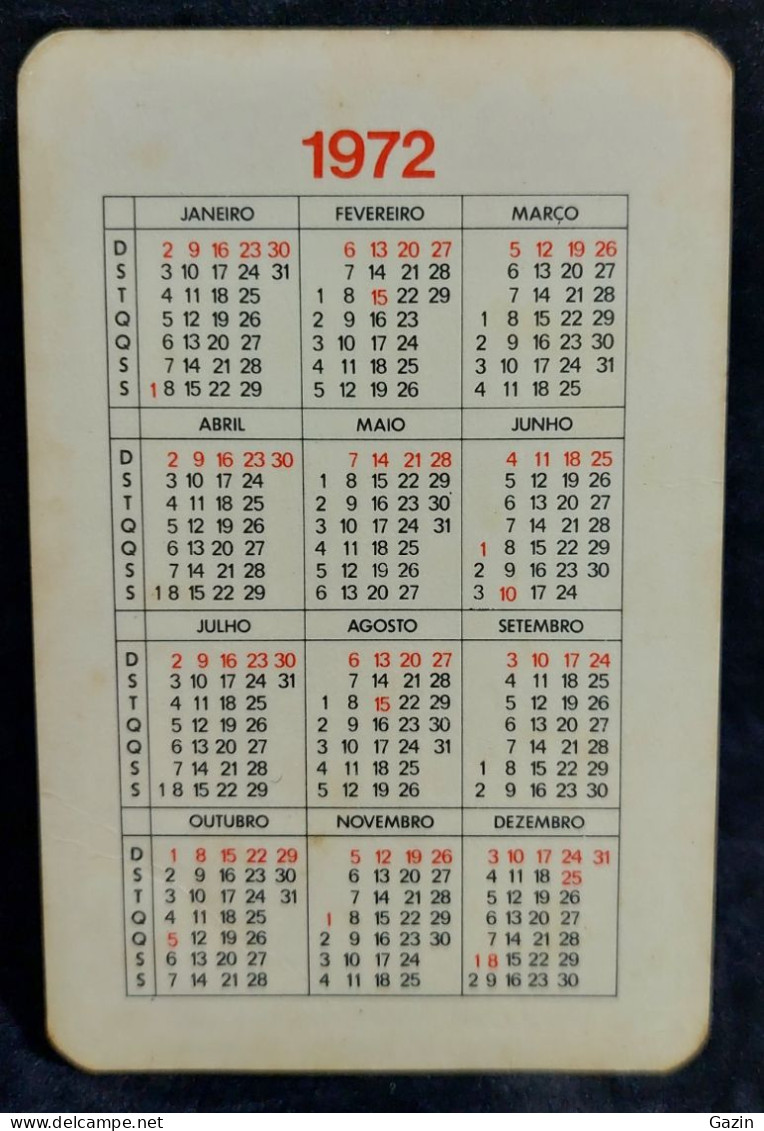 C6/4 - Calendário * GazCidla * Porto * Portugal * 1972 - Petit Format : 1961-70