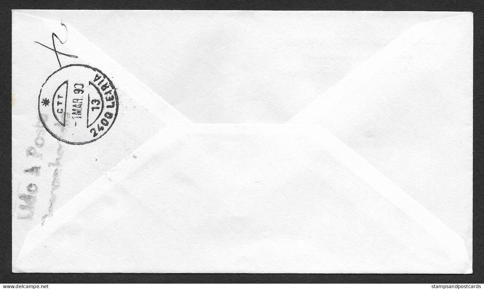 Portugal Lettre Retourné 1990 Cachet Commemoratif  Expo Philatelique Portalegre Stamp Expo Event Pmk Returned Cover - Sellados Mecánicos ( Publicitario)