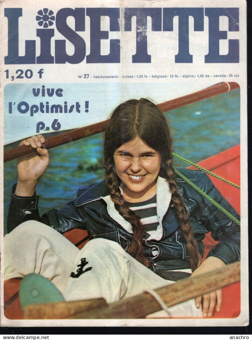 Magazine LISETTE N°27 Du 4 Juillet 1971 Le Journal Des 5 David Copperfield - Lisette