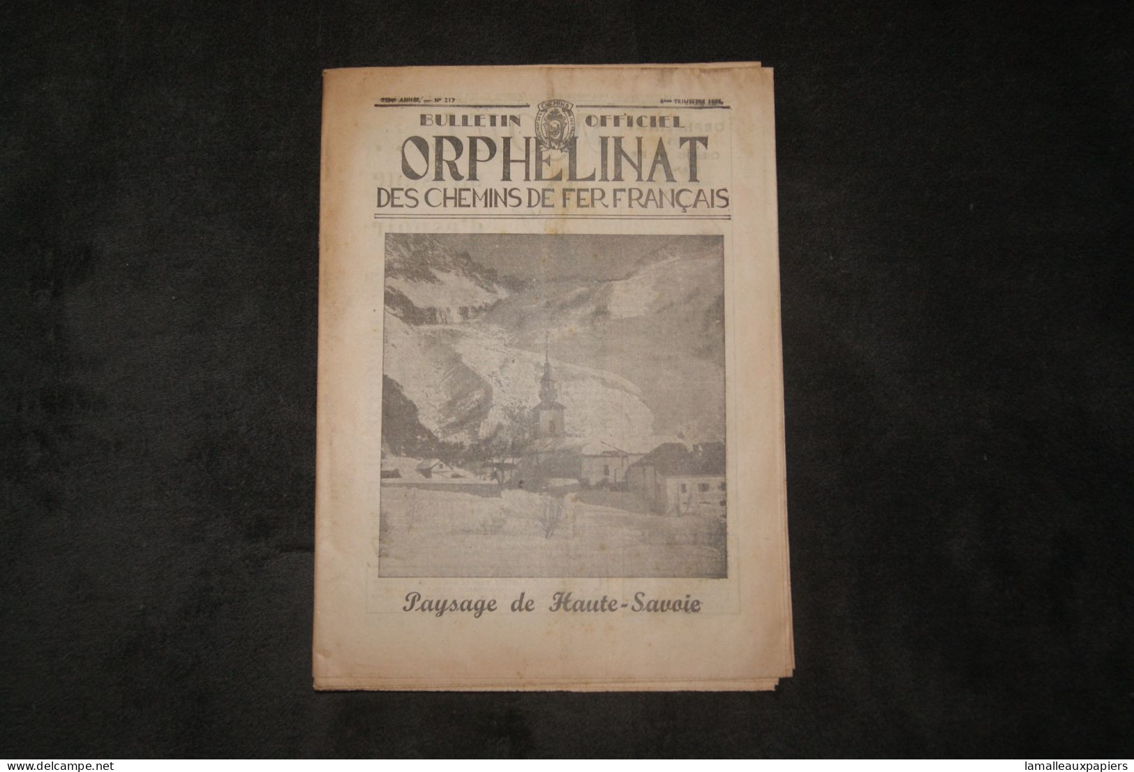 B.O Orphelinat Des Chemins De Fer Français 1954 - Spoorwegen En Trams