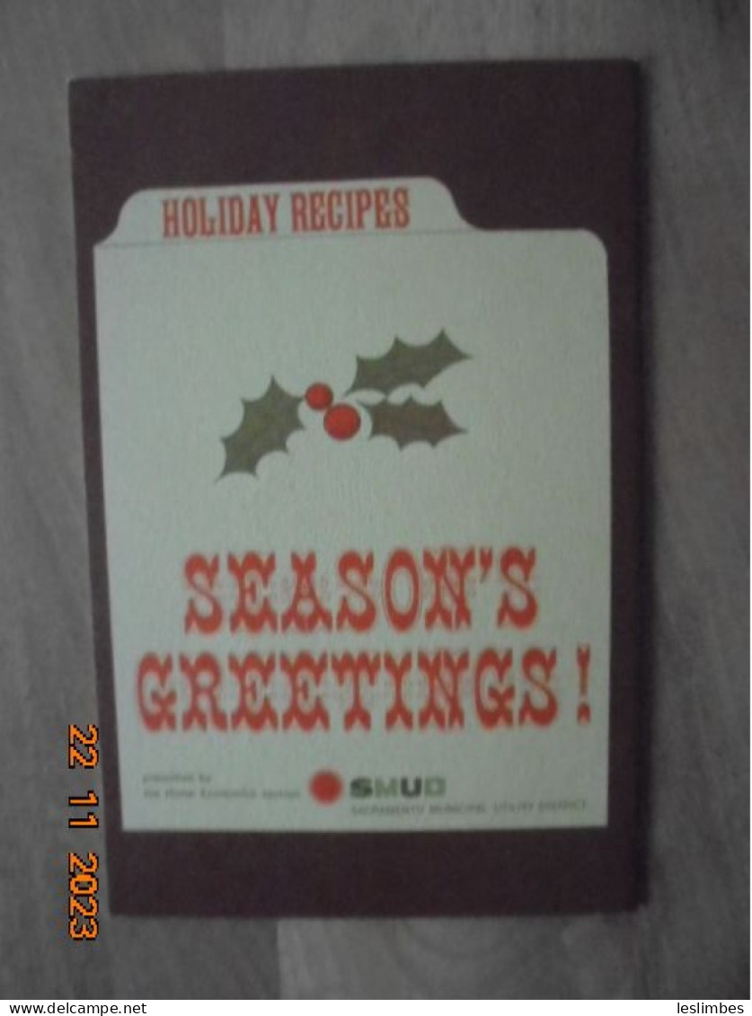 Season's Greetings Holiday Recipes - Home Economics Staff,  Sacramento Municipal Utility District (SMUD) - Noord-Amerikaans