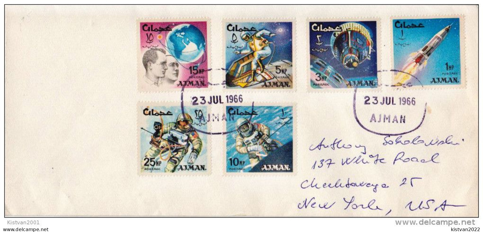 Postal History Cover: Ajman With Space Stamps - Azië