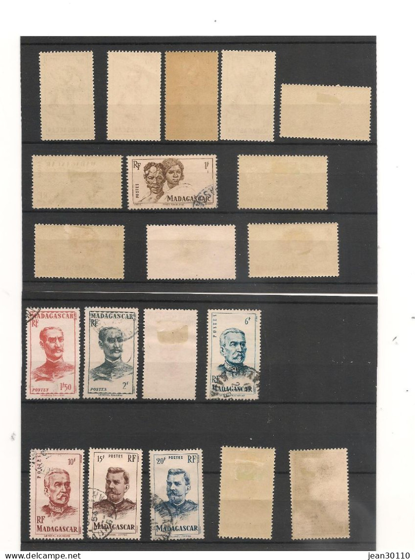 MADAGASCAR ANNÉES 1946 N° Y/T : 300/319 **/* Et Oblitérés - Used Stamps