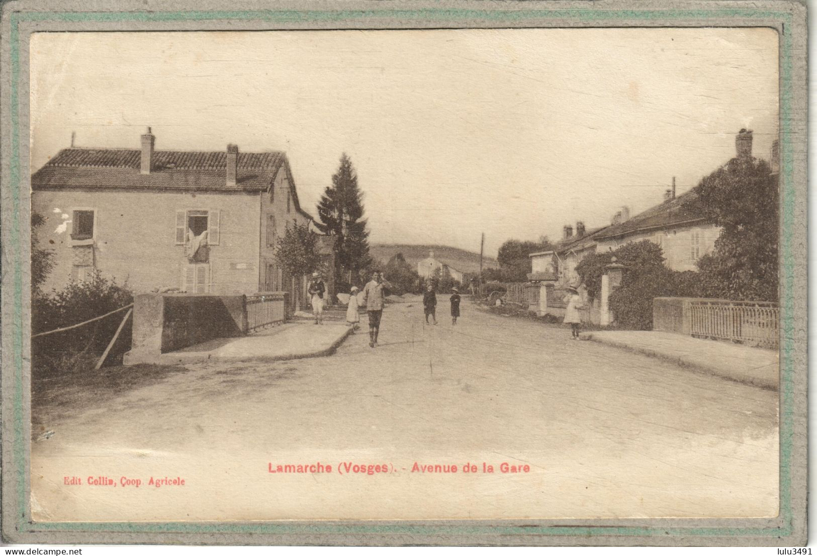 CPA - LAMARCHE (88) - Aspect De L'avenue De La Gare En 1913 - Lamarche