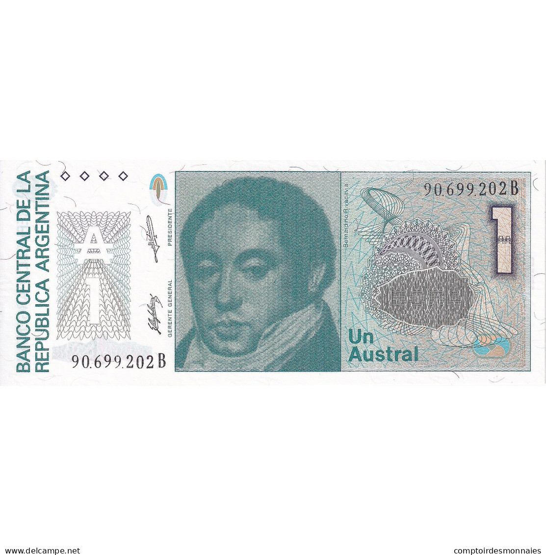 Billet, Argentine, 1 Austral, KM:323b, NEUF - Brésil