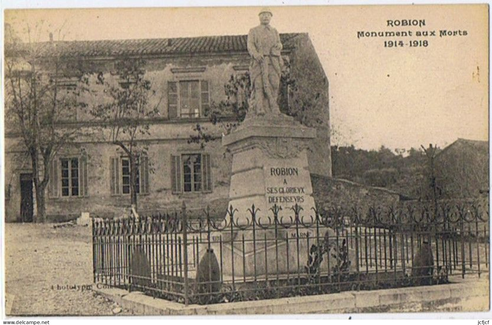 Cpa..84..ROBION..VAUCLUSE..MONUMENT AUX MORTS 1914-1918 - Robion