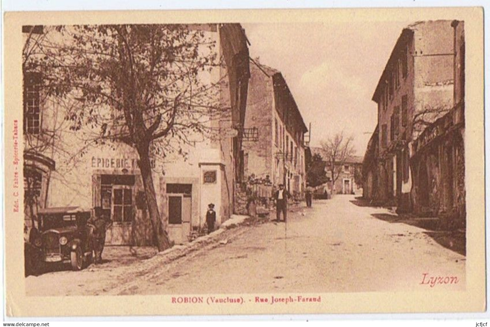 Cpa..84..ROBION..VAUCLUSE..RUE JOSEPH FARAUD - Robion