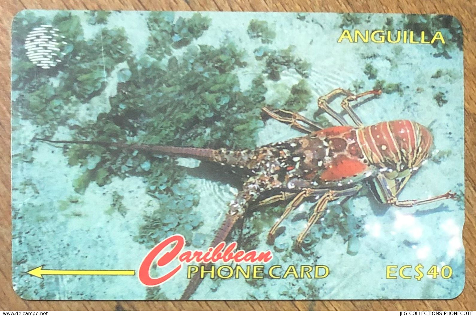 ANGUILLA LANGOUSTE CARIBBEAN SCHEDA PREPAID PREPAYÉE TELECARTE TELEFONKARTE PHONECARD CALLING CARD RARE - Anguila