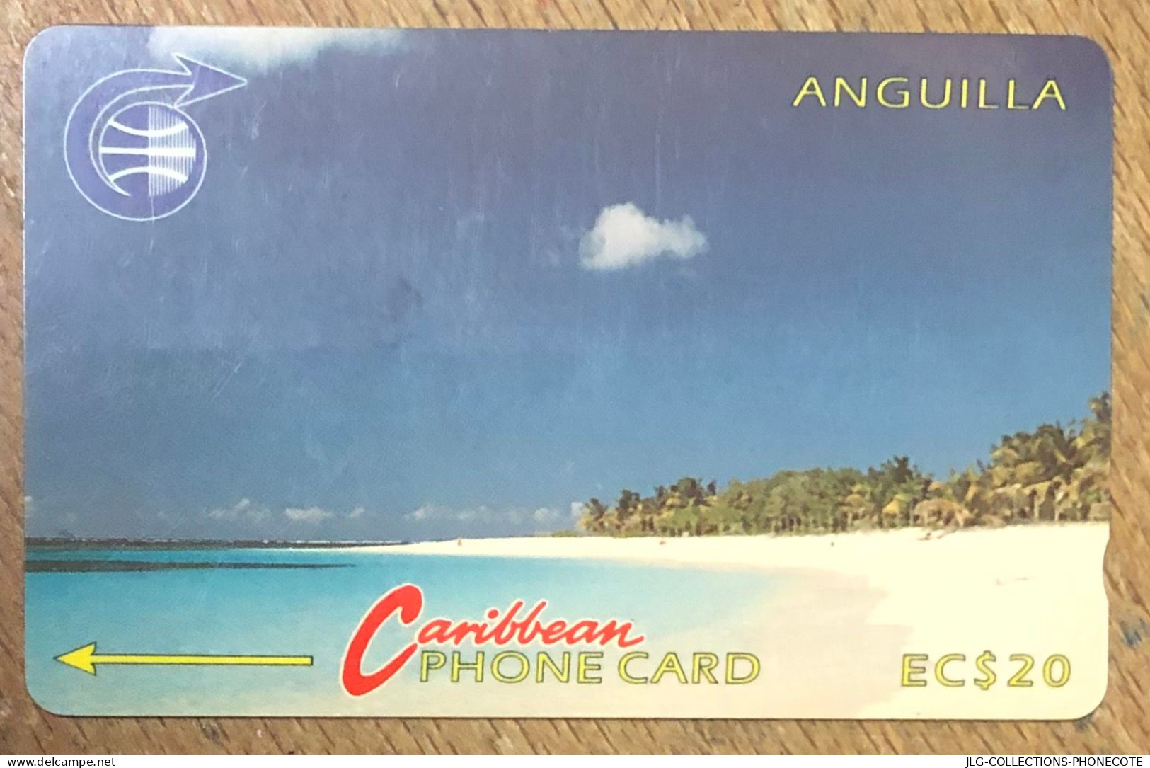 ANGUILLA PLAGE EC$ 20 CARIBBEAN CABLE & WIRELESS SCHEDA PREPAID PREPAYÉE TELECARTE TELEFONKARTE PHONECARD CALLING CARD - Anguila