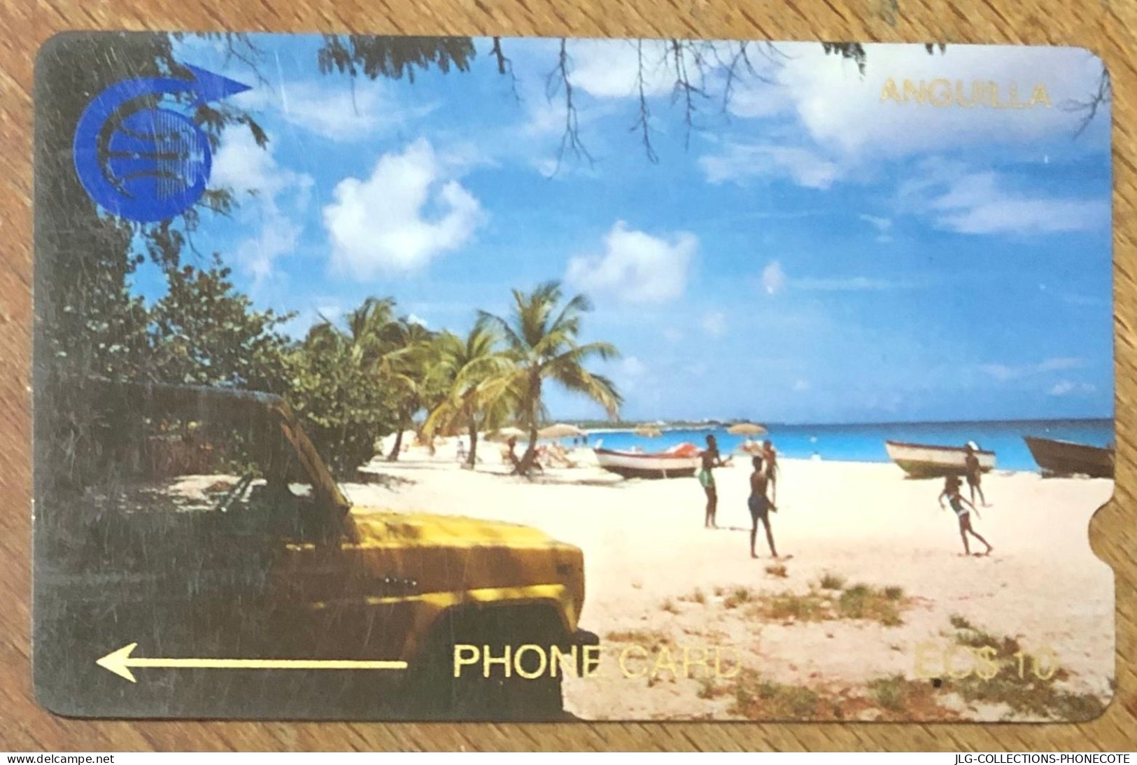 ANGUILLA PLAGE EC$ 10 CARIBBEAN CABLE & WIRELESS SCHEDA PREPAID PREPAYÉE TELECARTE TELEFONKARTE PHONECARD CALLING CARD - Anguilla