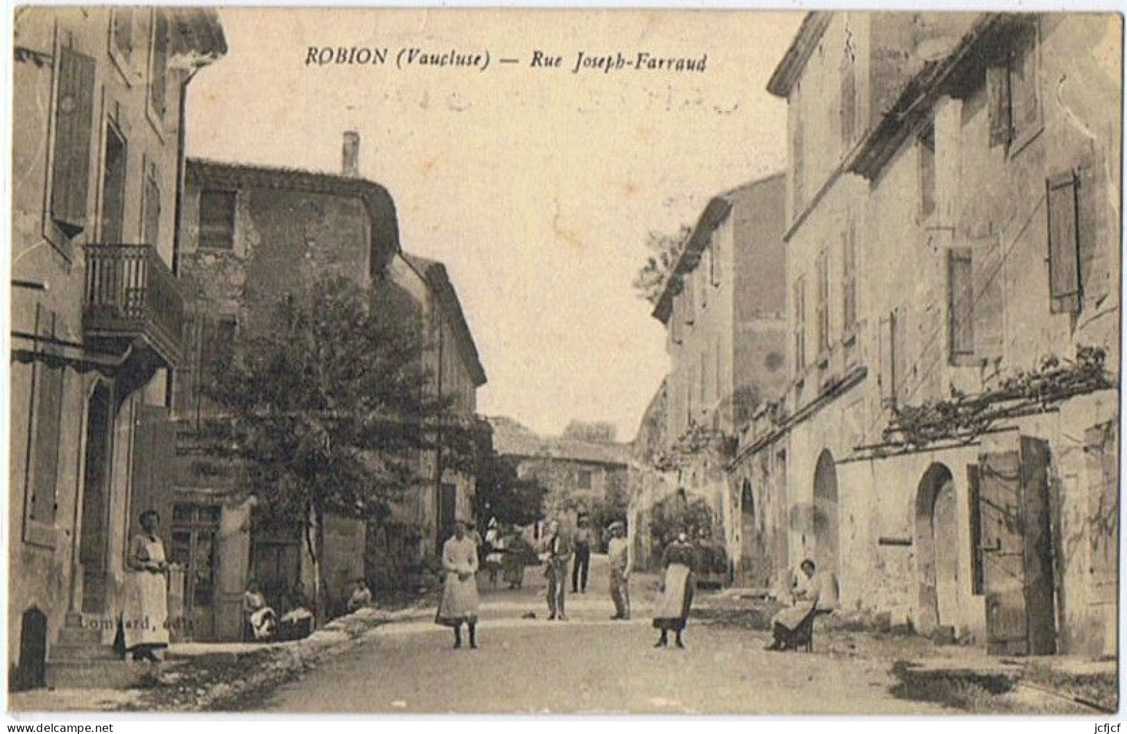 Cpa..84..ROBION..VAUCLUSE..RUE JOSEPH FARAUD - Robion