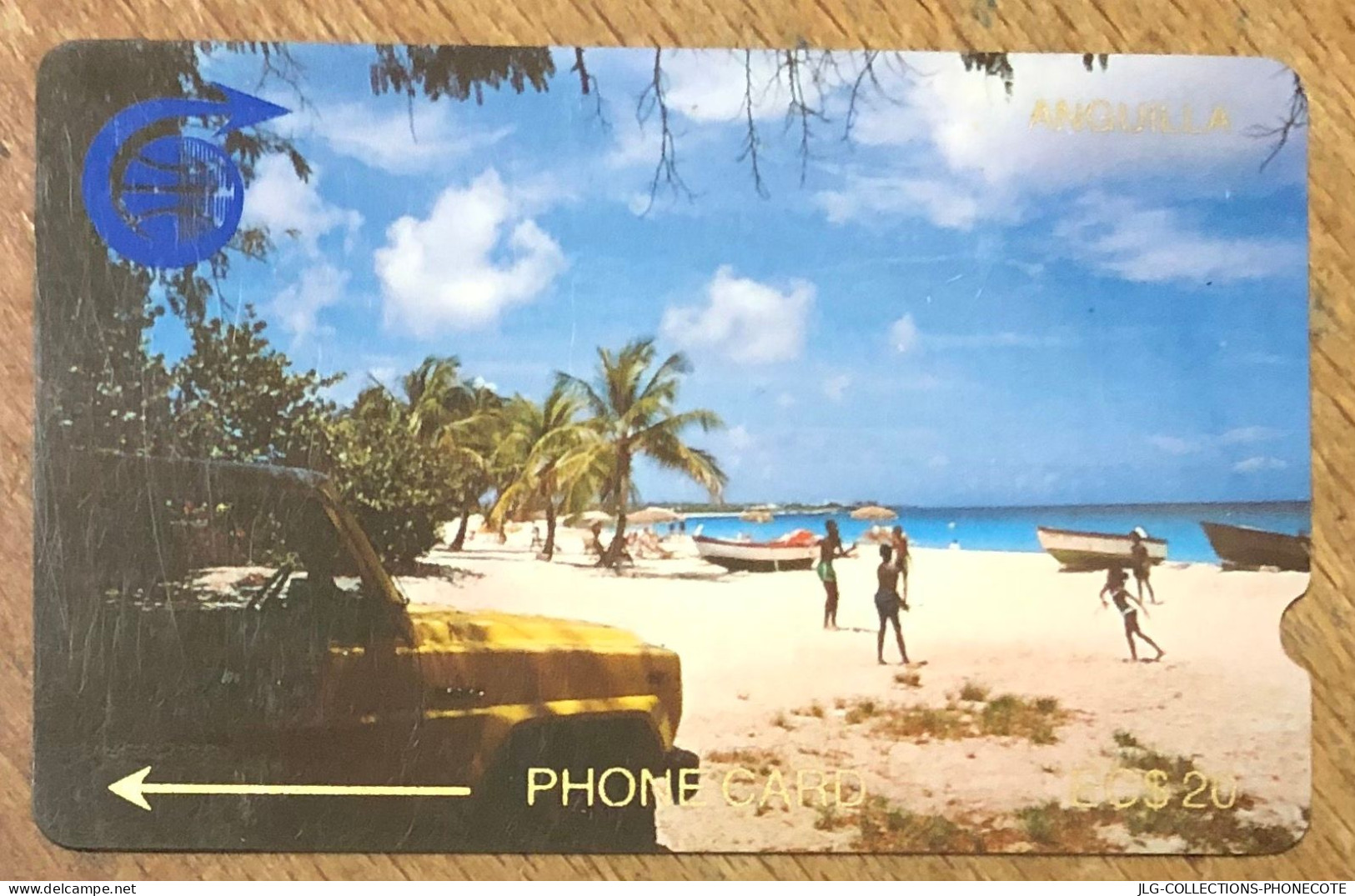 ANGUILLA PLAGE EC$ 20 CARIBBEAN CABLE & WIRELESS SCHEDA PREPAID PREPAYÉE TELECARTE TELEFONKARTE PHONECARD CALLING CARD - Anguila