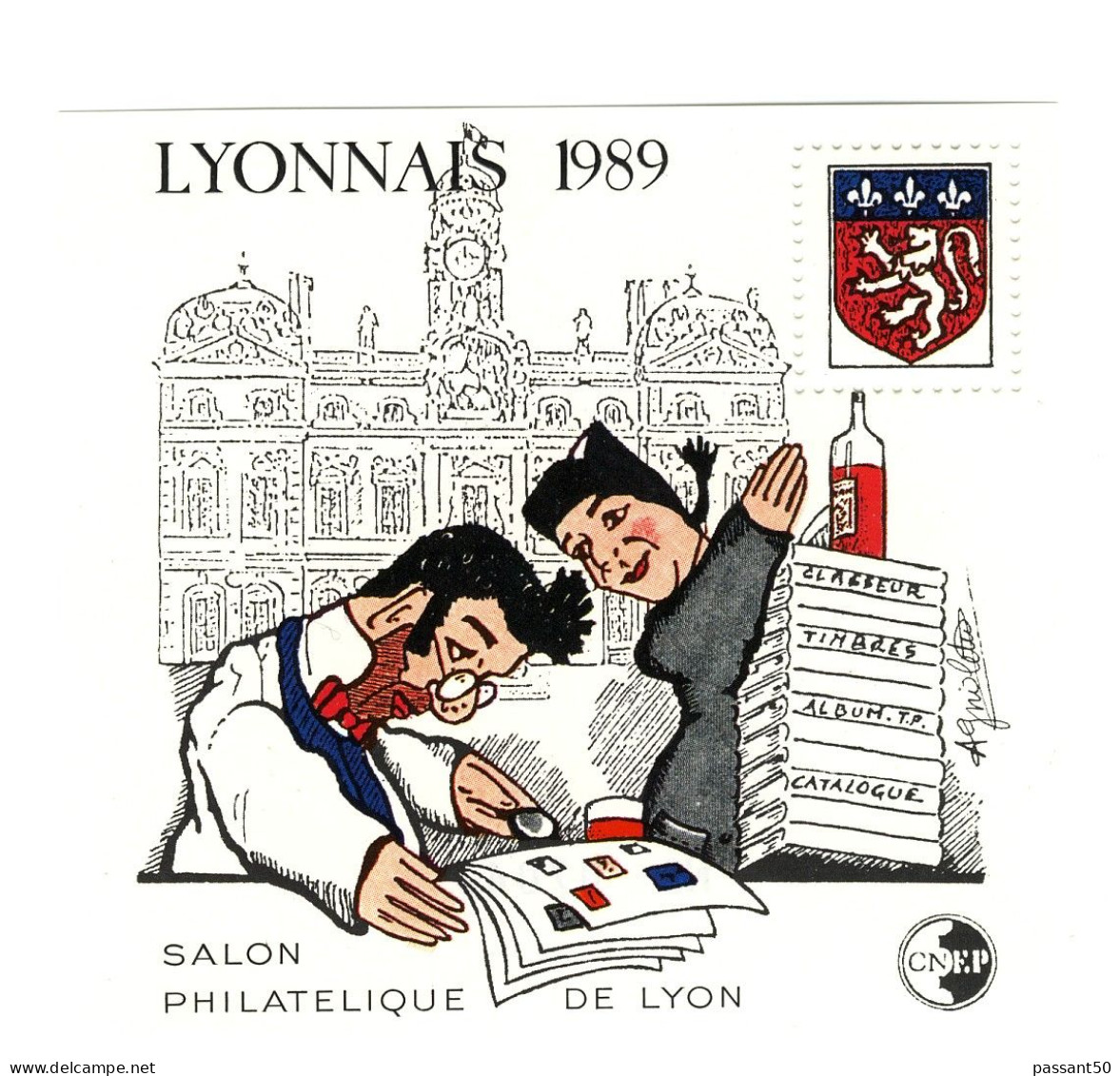 Bloc CNEP N° 10 : Lyonnais 1989 . Voir Le Scan . Cote YT : 16 € , Maury : 15 € . - CNEP