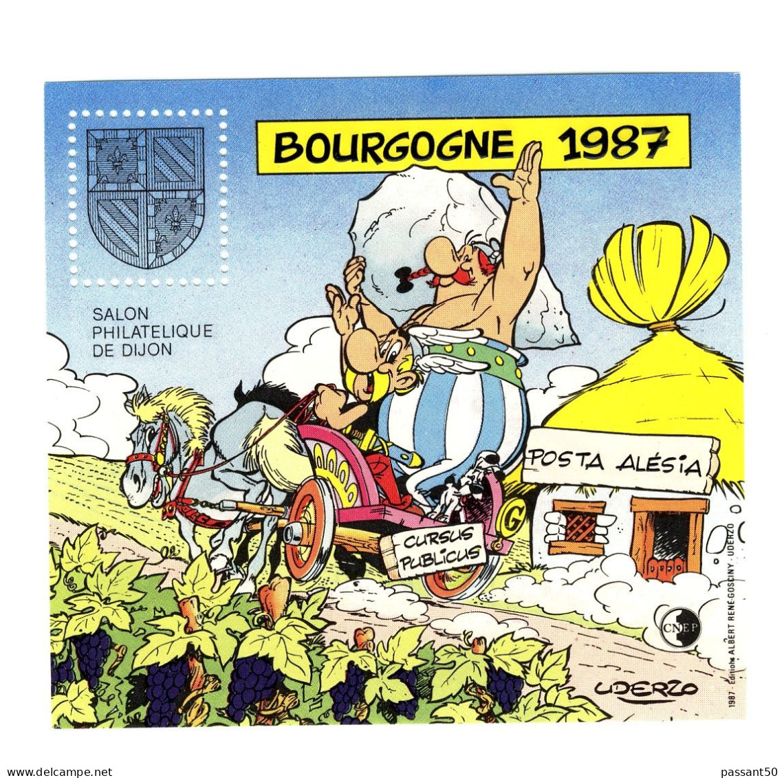 Bloc CNEP N° 8 : Bourgogne 1987. Voir Le Scan. Cote YT : 20 €, Maury : 16 €. - CNEP