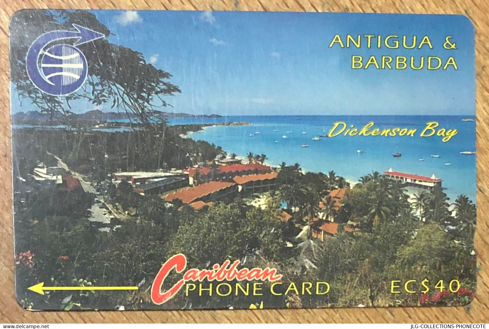 ANTIGUA & BARBUDA DICKENSON BAY EC$ 40 CARIBBEAN CABLE & WIRELESS SCHEDA PREPAID TELECARTE TELEFONKARTE PHONECARD - Antigua Et Barbuda