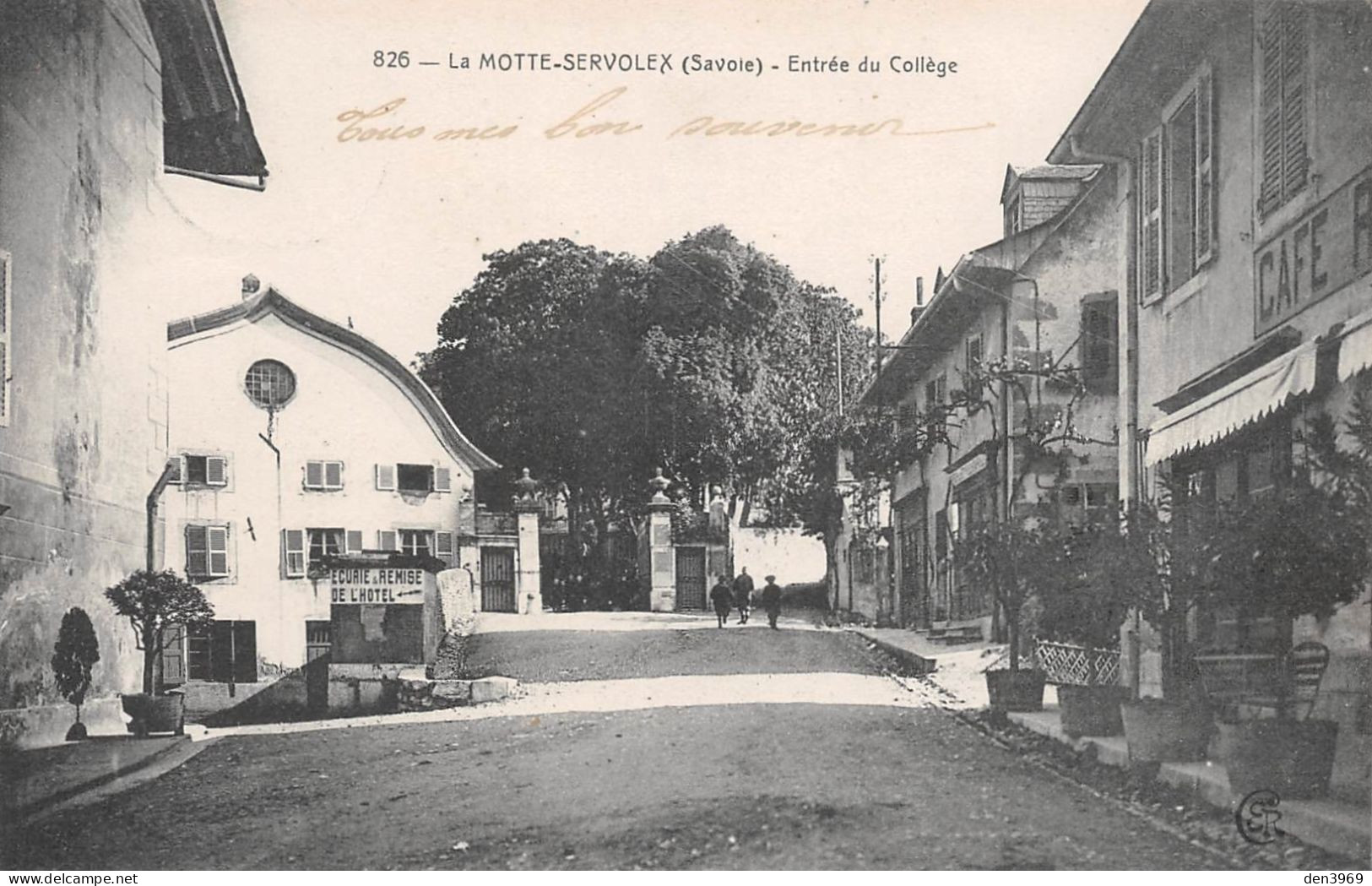 La MOTTE-SERVOLEX (Savoie) - Entrée Du Collège - Voyagé 1904 (2 Scans) Bonfils, Facteur à Collonges-Fort-l'Ecluse Ain - La Motte Servolex