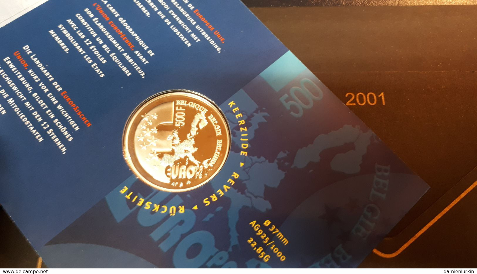 --PROMO, LIRE-- BELGIQUE BELGIE COFFRET TRIPTIK 3 X 500 FRANCS ARGENTZILVER FRAPPE MEDAILLE QUALITY PROOF 1999-2000-2001