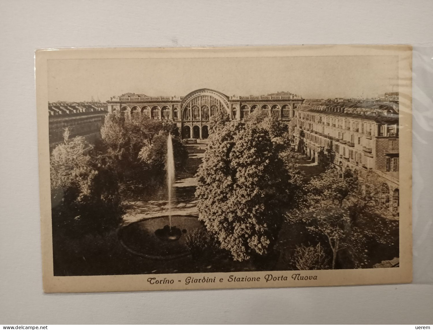 PIEMONTE TORINO 1 GIARDINI E STAZIONE PORTA NUOVA Formato Piccolo Non Viaggiata Anni 20/30 Condizioni Buone - Stazione Porta Nuova