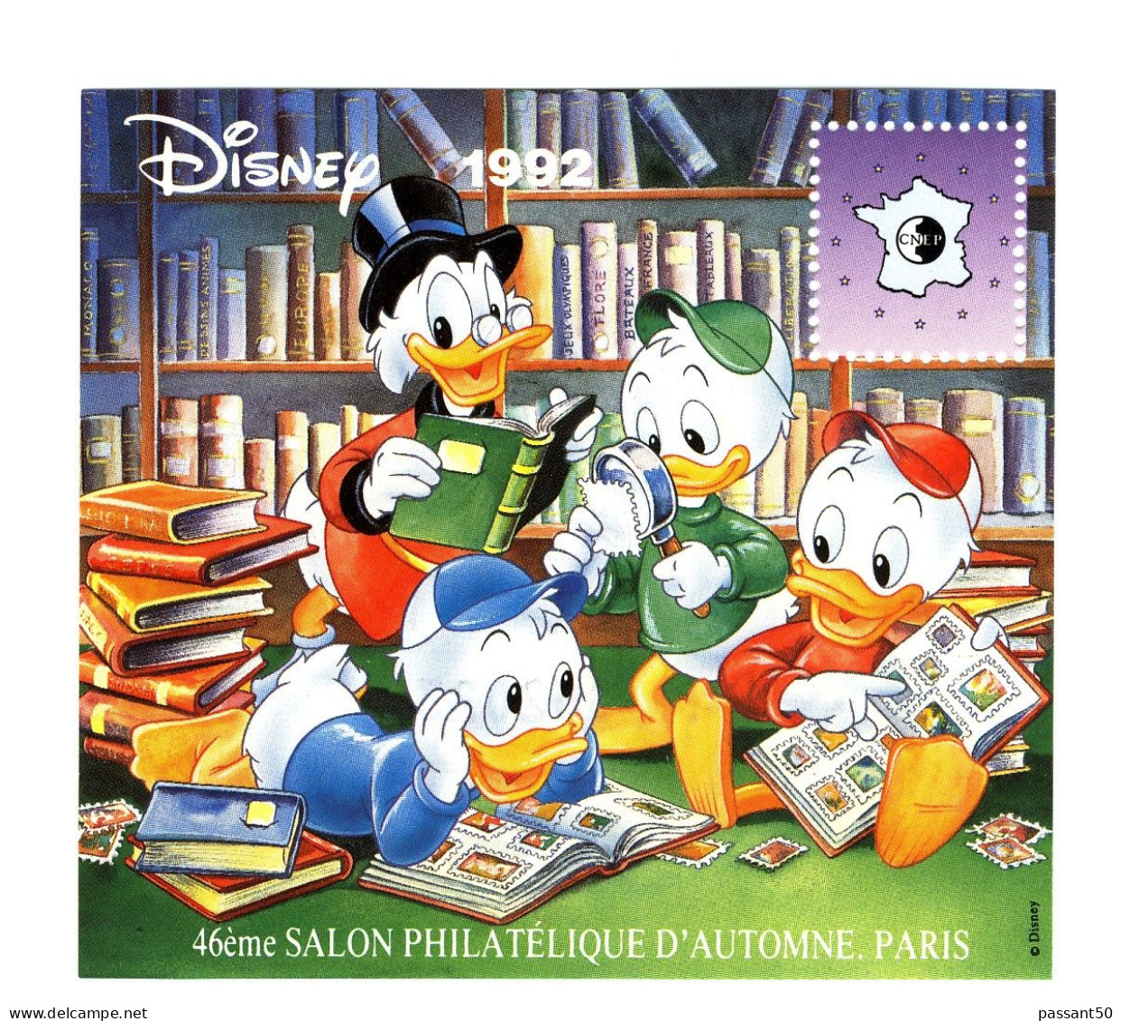 Bloc CNEP N° 16 : Disney 1992. Voir Le Scan. Cote YT : 16 €, Maury : 18 €. - CNEP