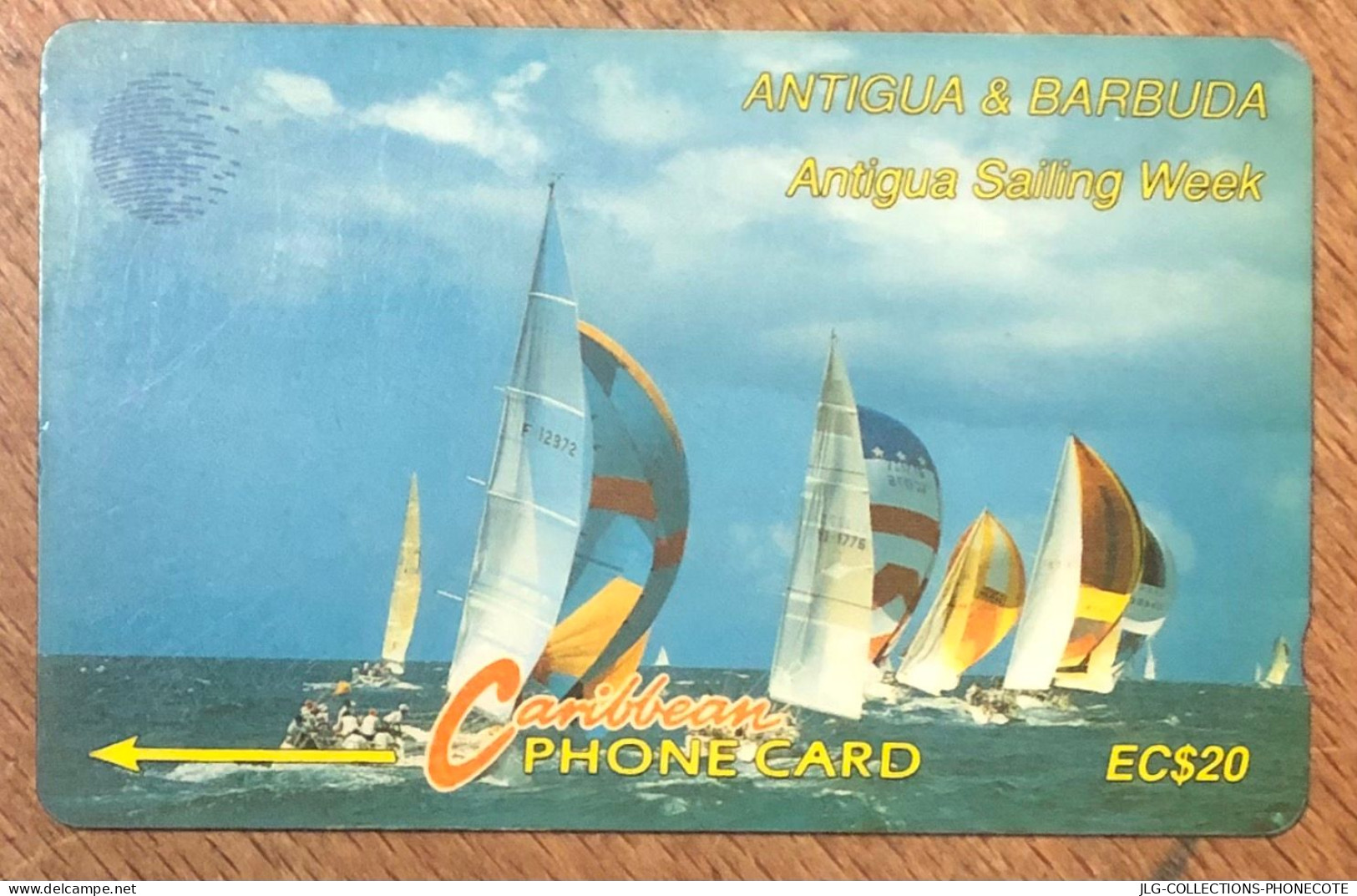 ANTIGUA & BARBUDA SAILING WEEK EC$ 20 CARIBBEAN CABLE & WIRELESS SCHEDA PREPAID TELECARTE TELEFONKARTE PHONECARD - Antigua Y Barbuda