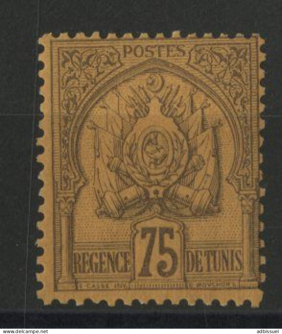 N° 19 Neufs * (MH) Cote 40 € 75 Ct Violet-noir Sur Orange Type Armoiries. TB - Unused Stamps