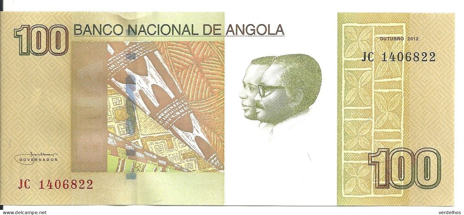 ANGOLA 100 KWANZAS 2012 UNC P 153 - Angola