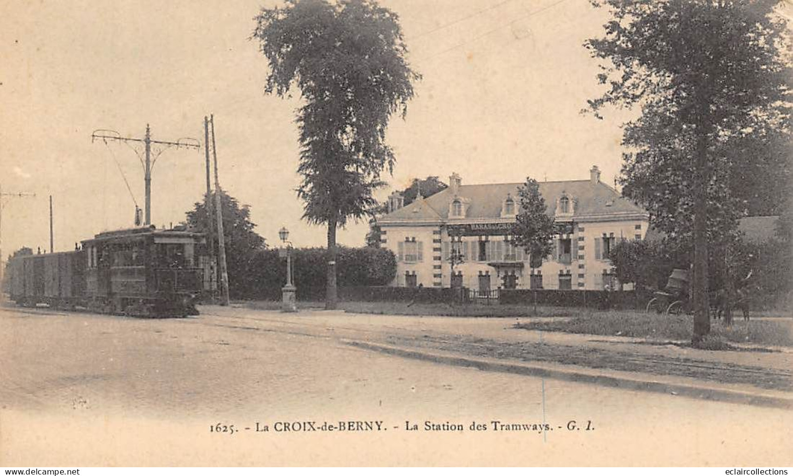 Antony       92       Croix De Berny   La Station De Tramways   N° 1625           (voir Scan) - Antony