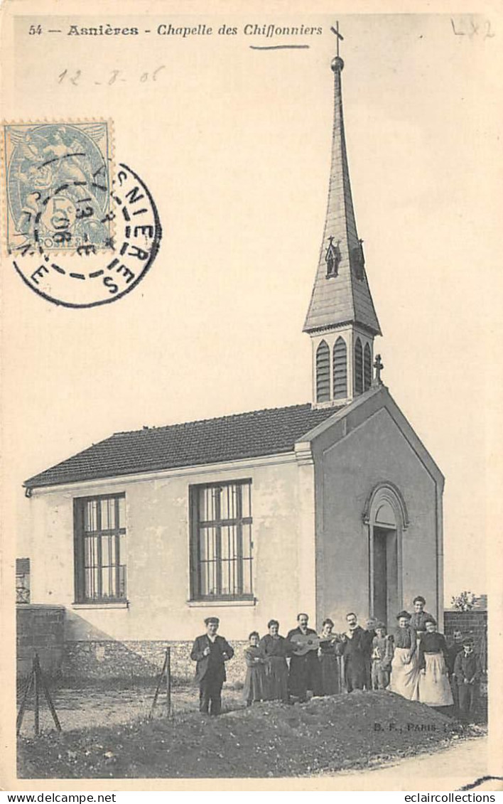 Asnières Sur Seine       92         Chapelle Des Chiffonniers     (voir Scan) - Asnieres Sur Seine