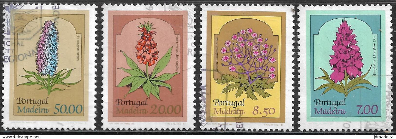 Portugal – 1981 Madeira Flowers Used Set - Oblitérés