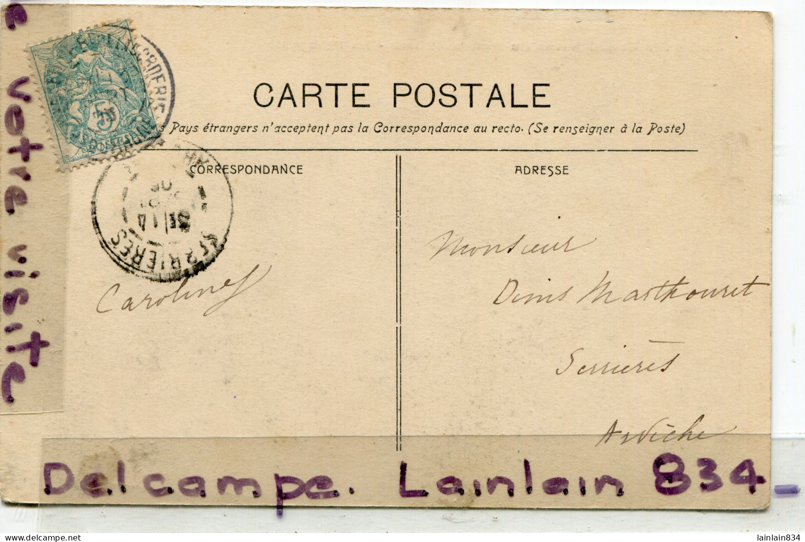 - MARSEILLE - Grand Bain Du Roucas Blanc, La Plongoire, Carte Rare, écrite, 1910, Super Animation, Coins Ok, TBE, Scans. - Endoume, Roucas, Corniche, Strände