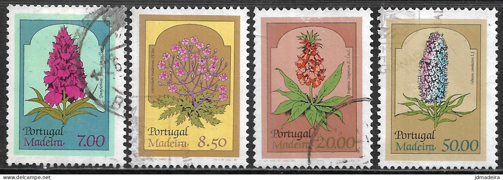 Portugal – 1981 Madeira Flowers Used Set - Oblitérés