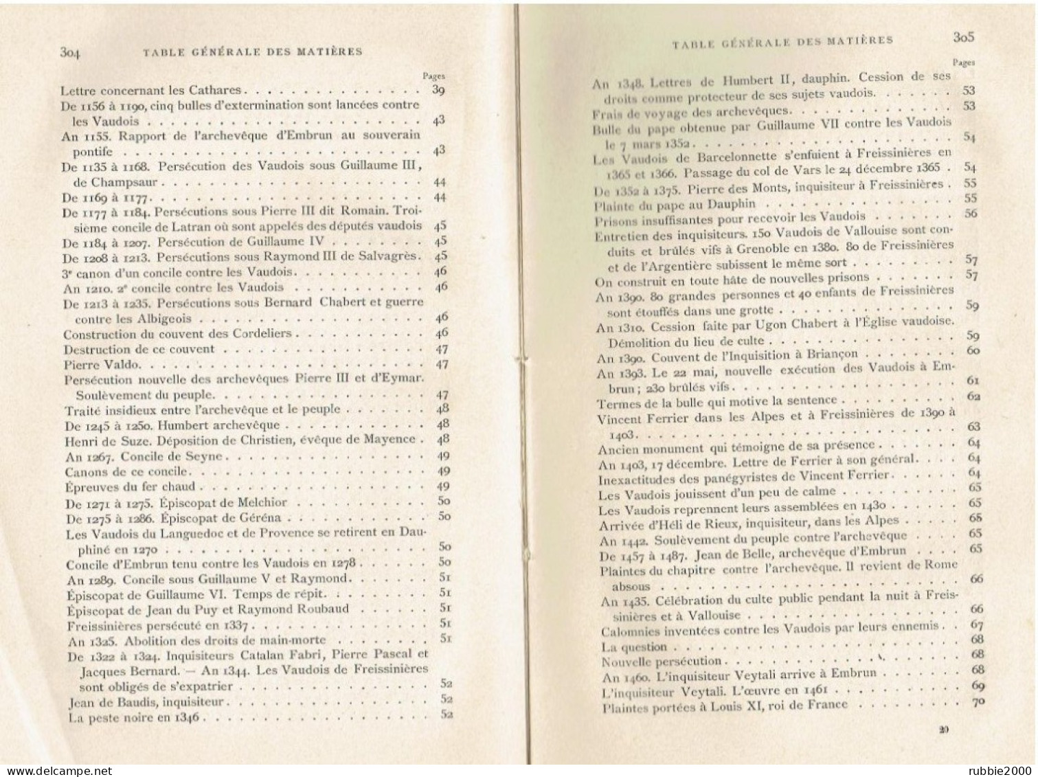 1890 LES VAUDOIS DES ALPES FRANCAISES ET DE FREISSINIERES EN PARTICULIER LEUR PASSE LEUR PRESENT LEUR AVENIR L. BRUNEL - Provence - Alpes-du-Sud