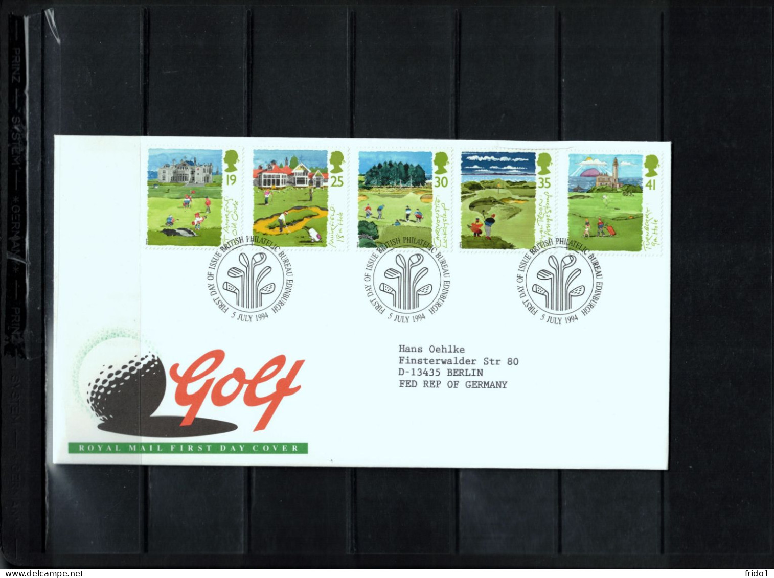 Great Britain 1994 Golf FDC - Golf