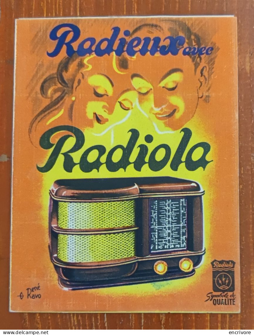 RADIOLA Illustré Par René RAVO Postes De Radio électrophone Radieux Avec Radiola Concert - Elettricità & Gas