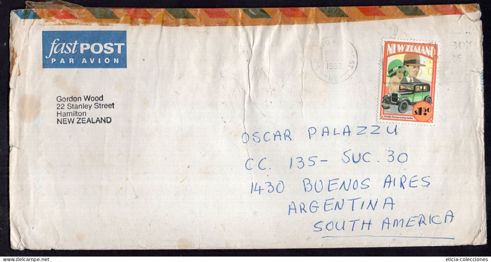 New Zealand - 1982 - Letter - Sent From Hamilton To Argentina - Caja 1 - Covers & Documents