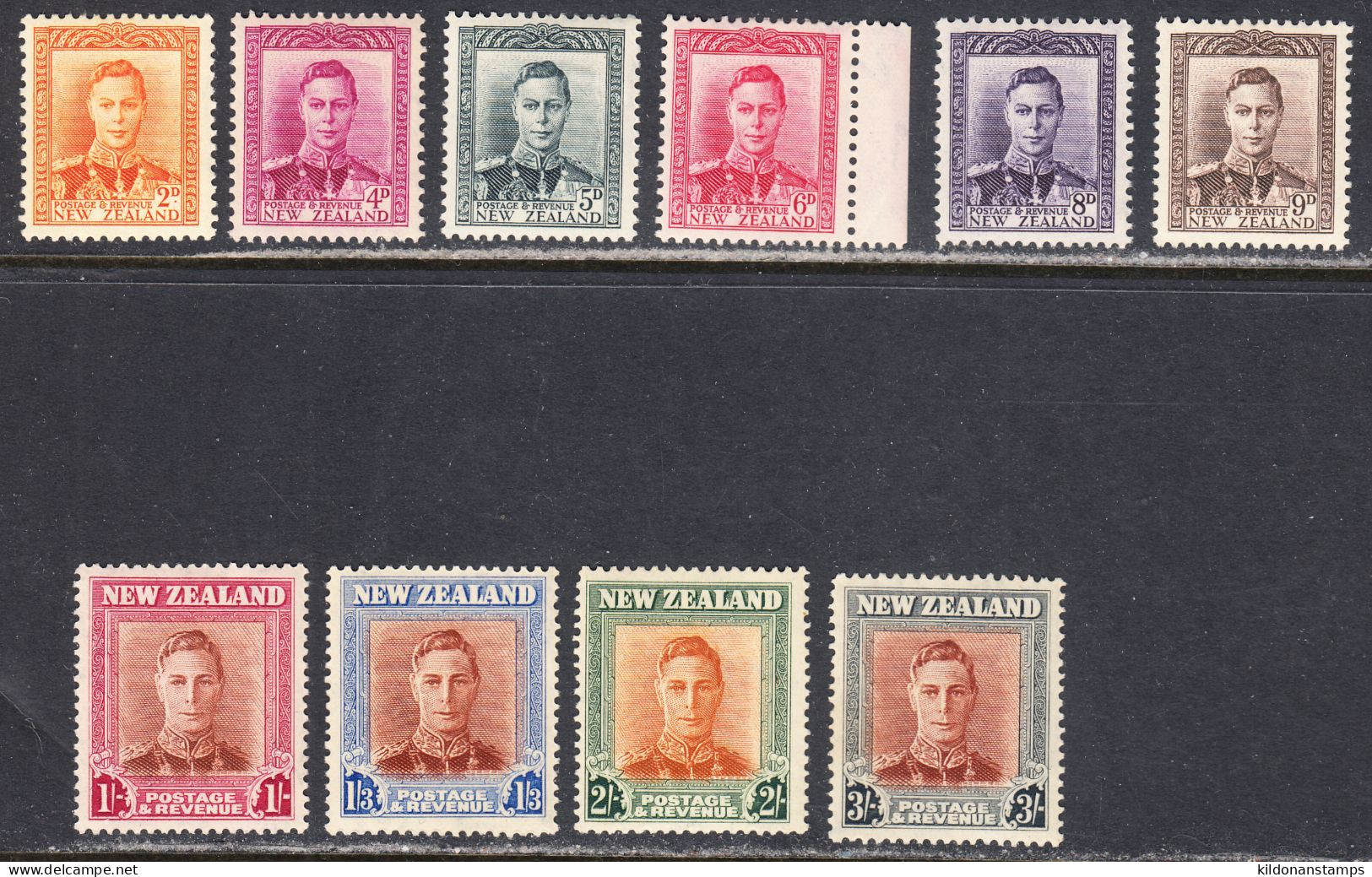 New Zealand 1947 Mint Mounted, Sc# 258-267, SG 680-689 - Neufs