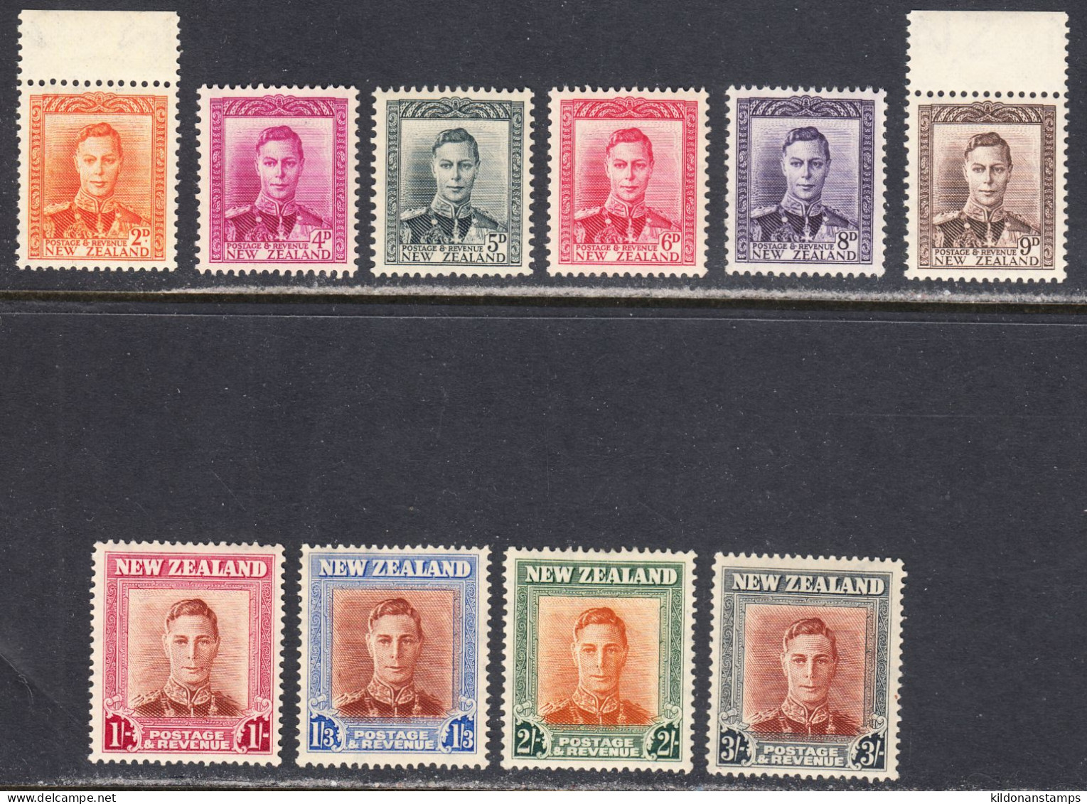 New Zealand 1947 Mint Mounted, Sc# 258-267, SG 680-689 - Neufs