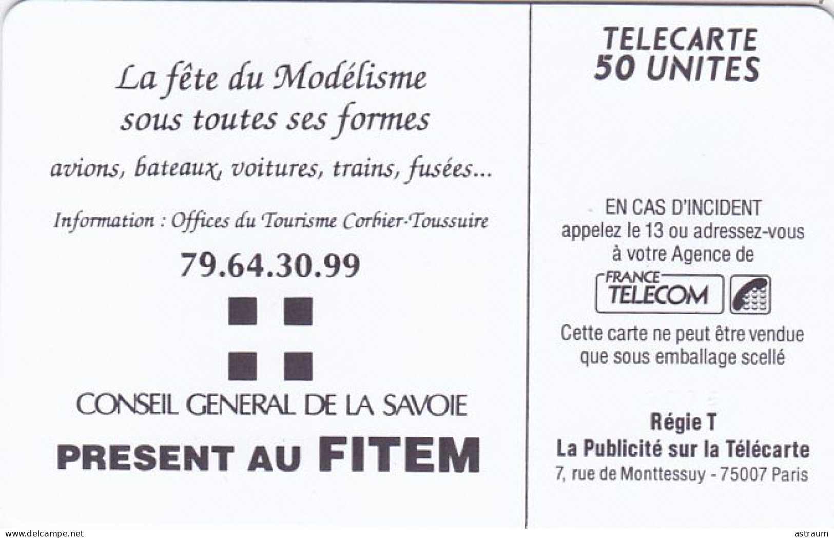 Telecarte Publique F 119 NEUVE - Fitem 1990 - So2 - 50 U - 1989 - 2000 Ex - 1989