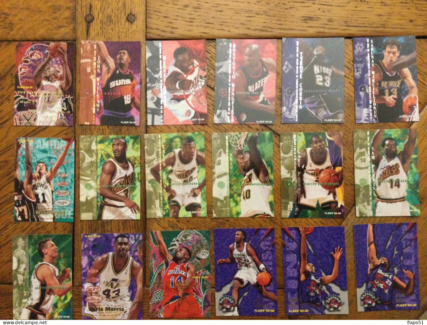 Vends 149 Cartes Fleer 95-96 - Lotes