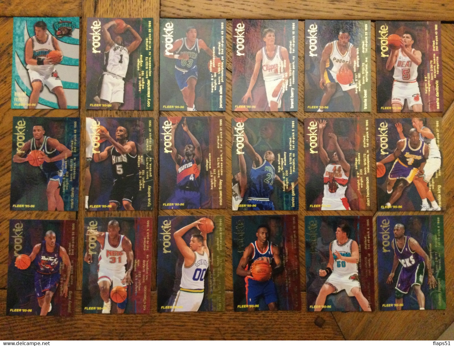 Vends 88 Cartes Fleer 95-96 - Lotti