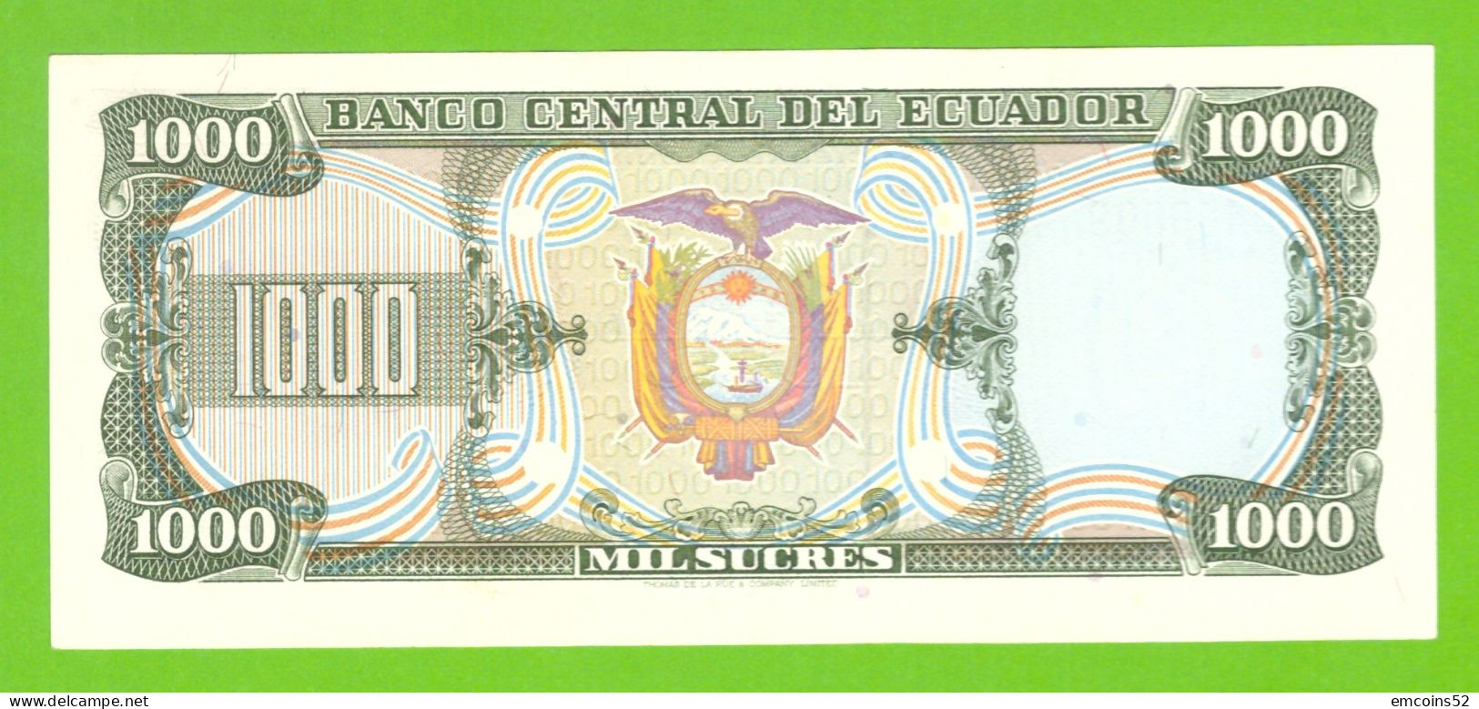 ECUADOR 1000 SUCRES 1979 HH  P-120a UNC - Equateur