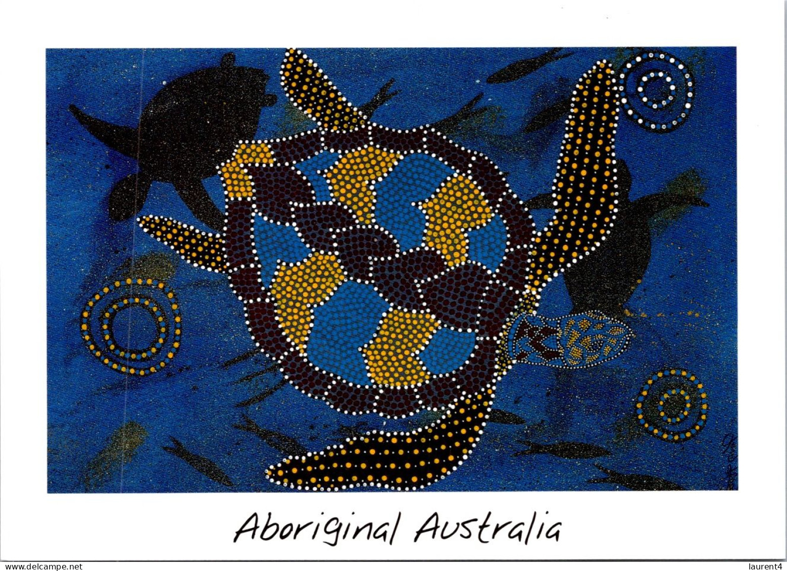 24-11-2023 (3 V 18) Australia & Tortoise / Tortues (Aboriginal Art) - Turtles