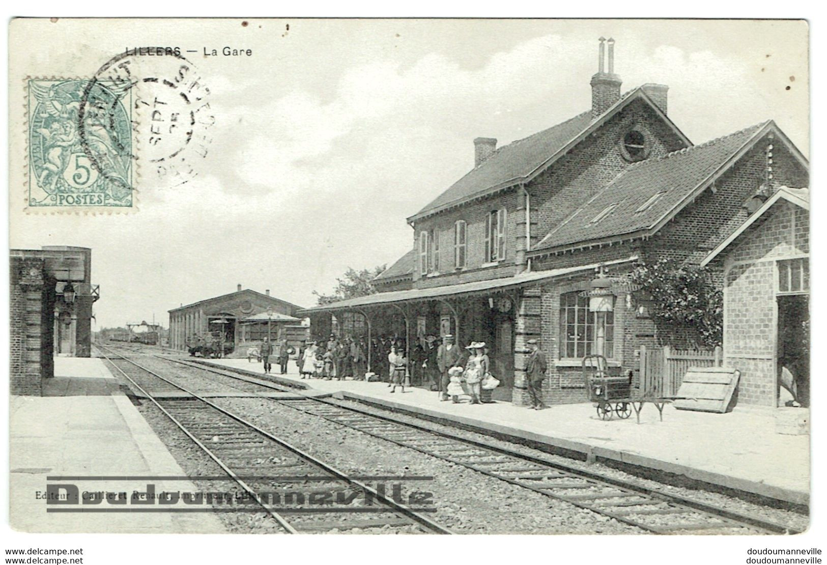 CPA - 62 - LILLERS - La Gare - Transport - Lillers
